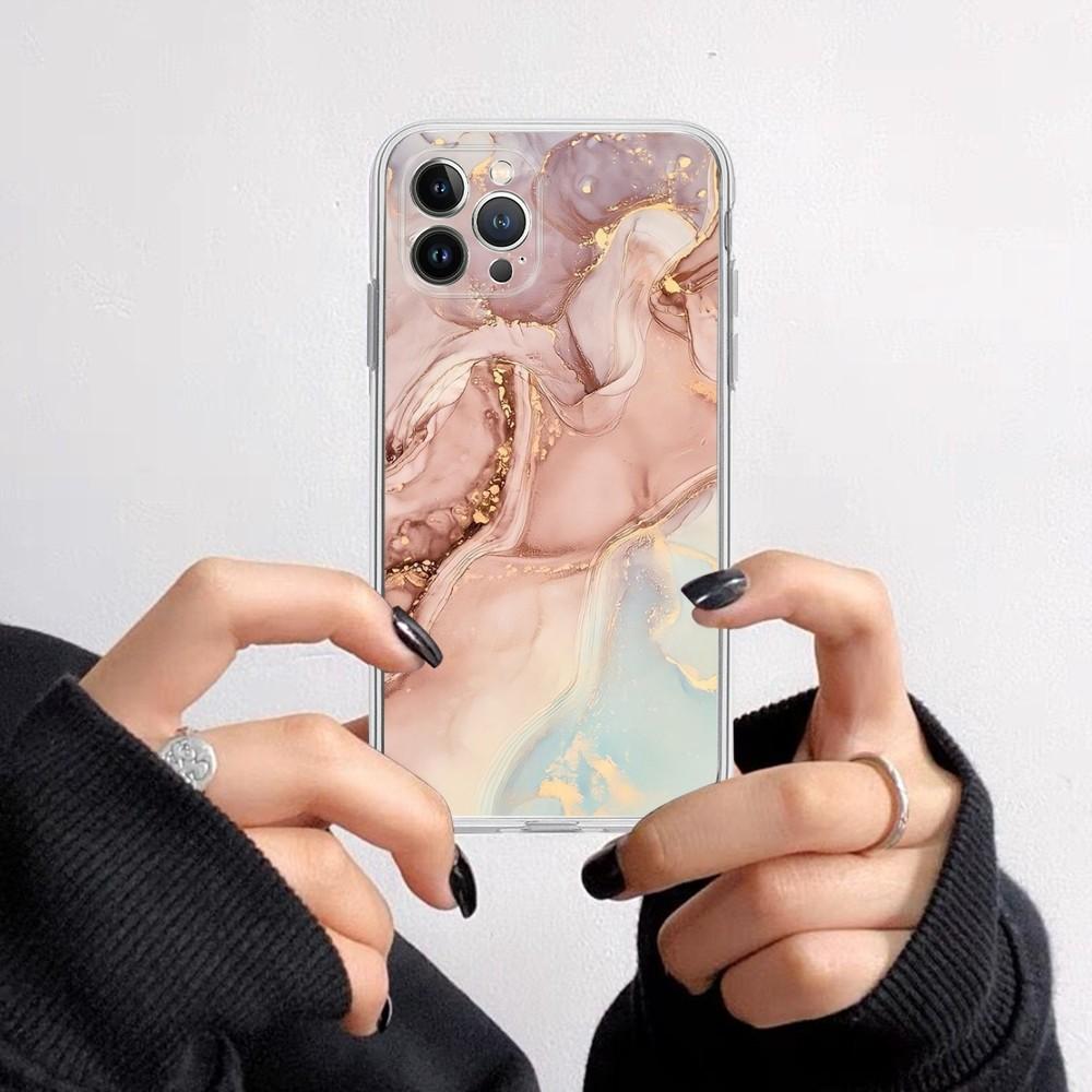 Marble Art Fashion Pattern Phone Case for iPhone 16 15 8 7 6 6S Plus X SE XR XS 14 11 12 13 Mini Pro Max Mobile Case