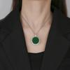 Autumn And Winter Jewelry Safe Brand Pendant Chalcedony Necklace Birthday Gift Main Stone 25 * 25
