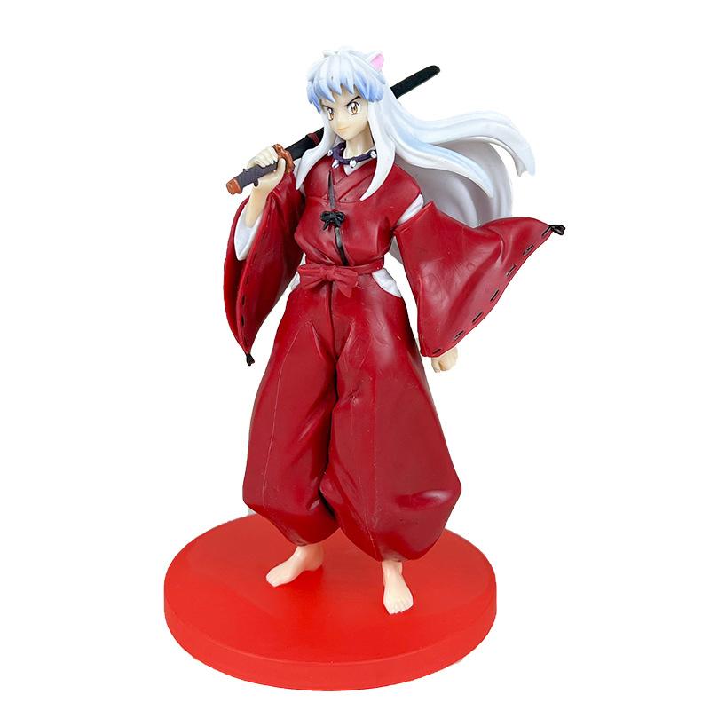 Anime Inuyasha Figure 18cm Pvc Action Figure Model Toys Collectible Model Toy Gift Ornaments Decoration Sculpture Anime Figures