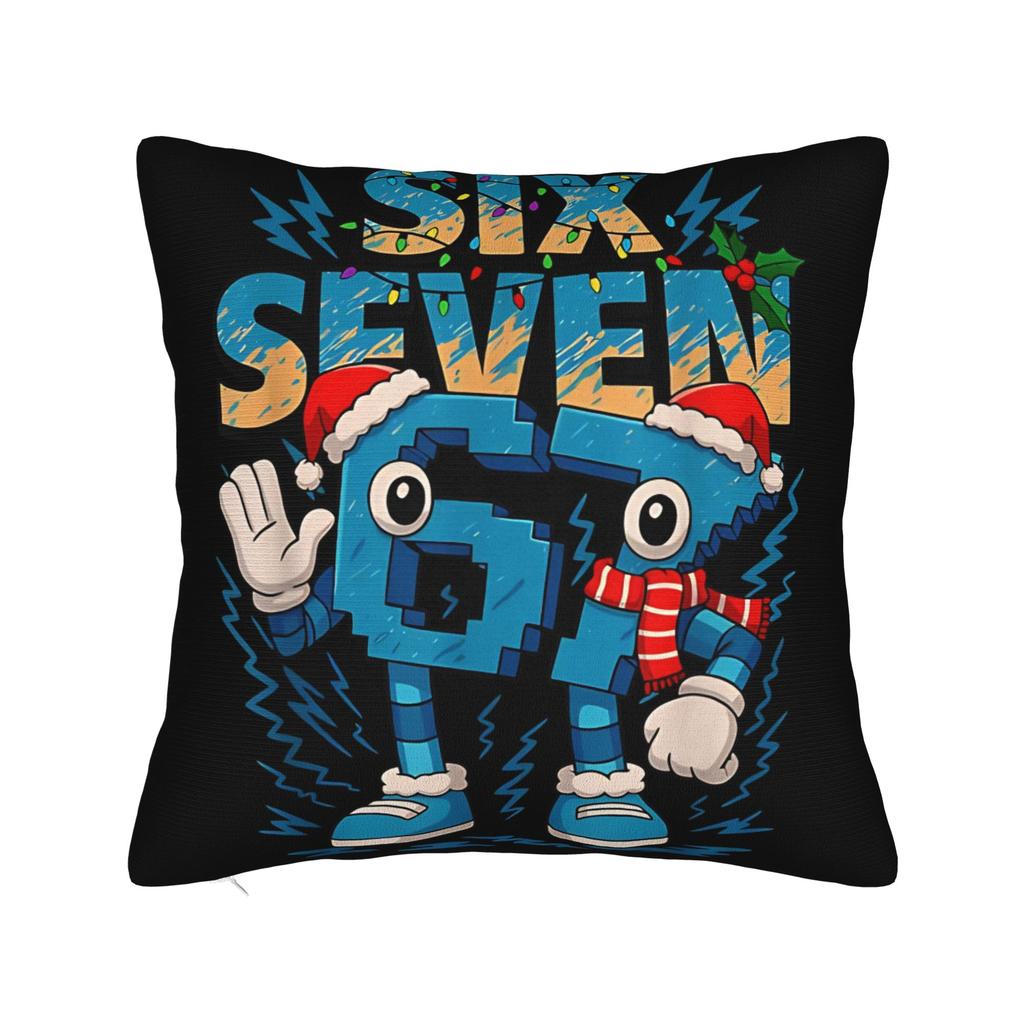 Dormitorio Suave y Dulce 67 Seis Siete 6-7 Divertido Cerebro Podrido Italiano Decoraciones Infantiles Funda de Almohada Fundas de Almohada con Cremallera Múltiples Tamaños