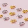 S925 Sterling Silver Zircon Spring Lobster Clasp End Cap for DIY Bracelets and Necklaces