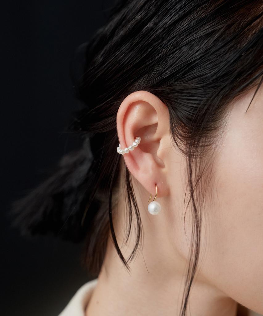 Novice Tokyo Baroque Pearl Ear Cuff / Silver