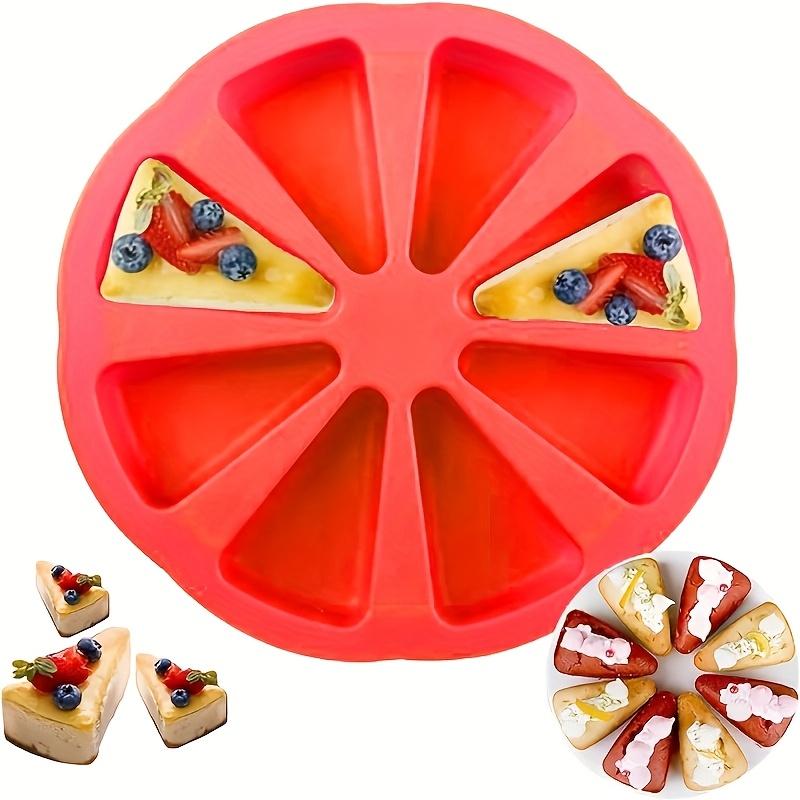 Silicone Triangle Cake Mold Set - Non-stick, 8-well Baking Pan for Brownies, Pancakes, Cupcakes,Etc. - Perfect for Weddings,Festivals and Daily Baking
