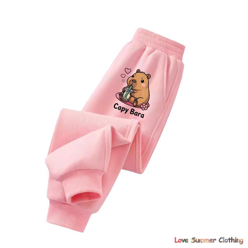 Roztomilá kapybara Rozkošné Kawaii dětské oblečení Teplé svetry a mikiny pro venkovní sporty na podzim a zimu pro dívky chlapce