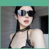 Female Hip Hop Style Sunglasses With Square Shape Uv400 Protectant For Outdoor Activities