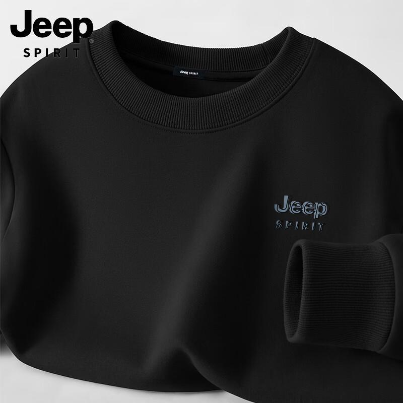 JEEP SPIRIT Men s Crew Neck Logo Sweatshirt 2XL