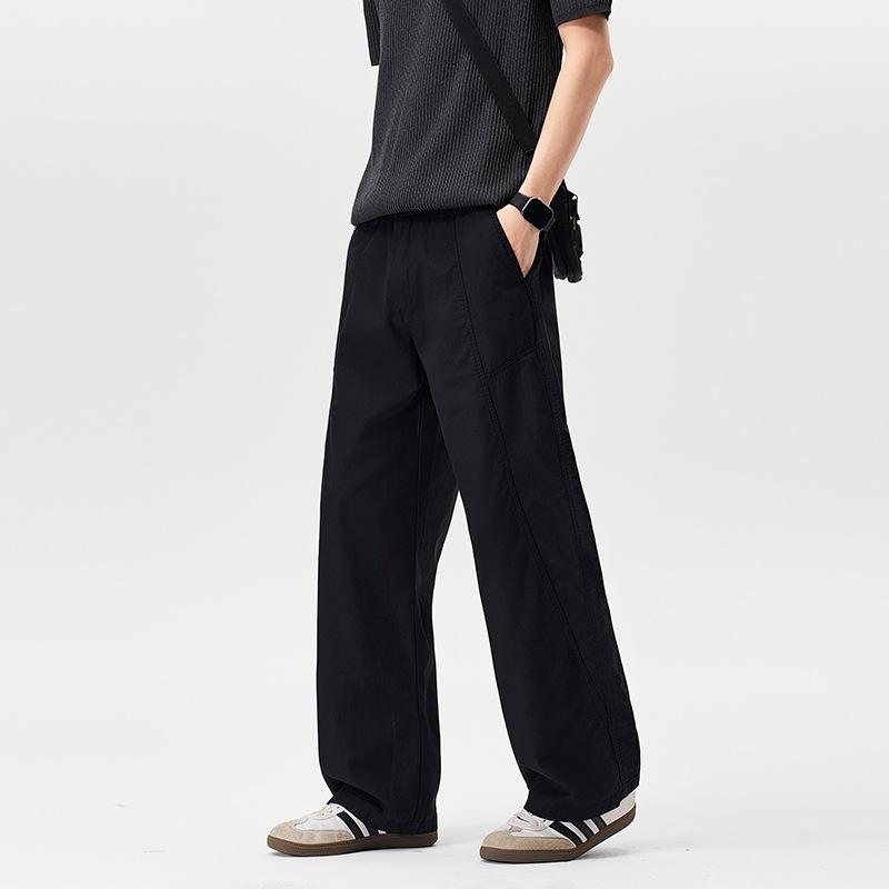Summer Lyocell Casual Pants Men's Loose Straight Pants Drape Breathable American Trend Light Ripe Wind Commuter Pants