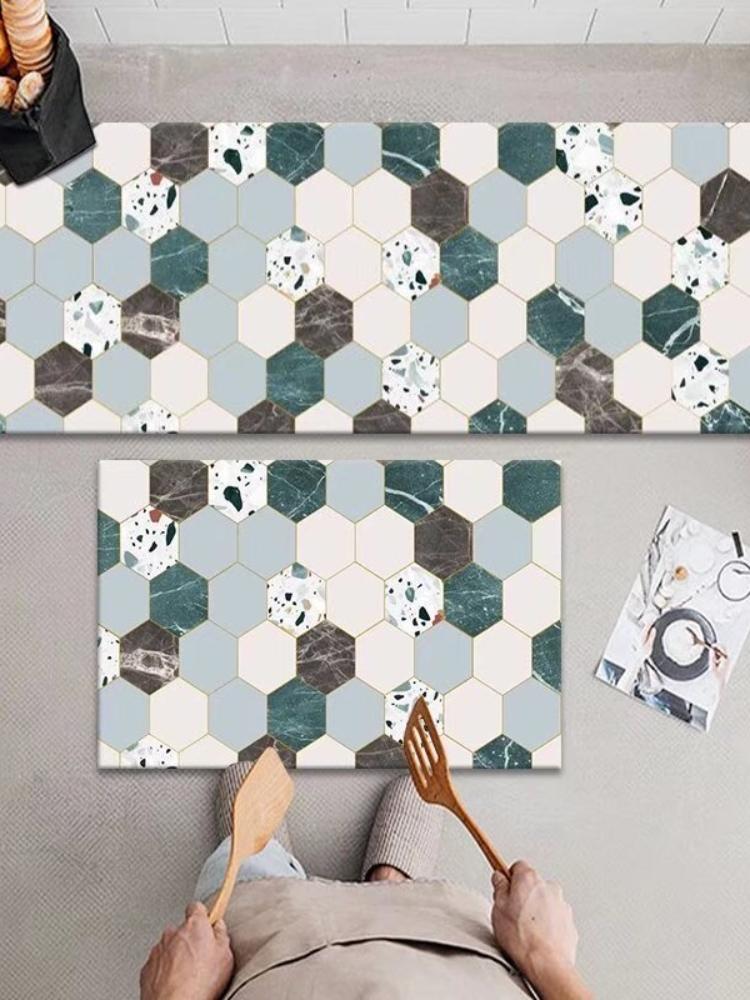 

RAKKS Простой коврик для пола из диатомовой грязи, безопасный для домашних животных - Водонепроницаемый противоскользящий коврик для ванной, Устойчивый к запахам кухонный придверный коврик для домашних животных и детей 1PC 30X40CM