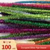 30CM Glitter Chenillepiprensare för DIY-hantverk - 100-pack