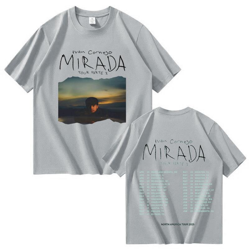 

Ivan Cornejo Mirada Tour Double T-shirt Men s High-quality T-shirt Fashion Summer 2025 Summer Pure Cotton 100% Printed T-shirt 4XL