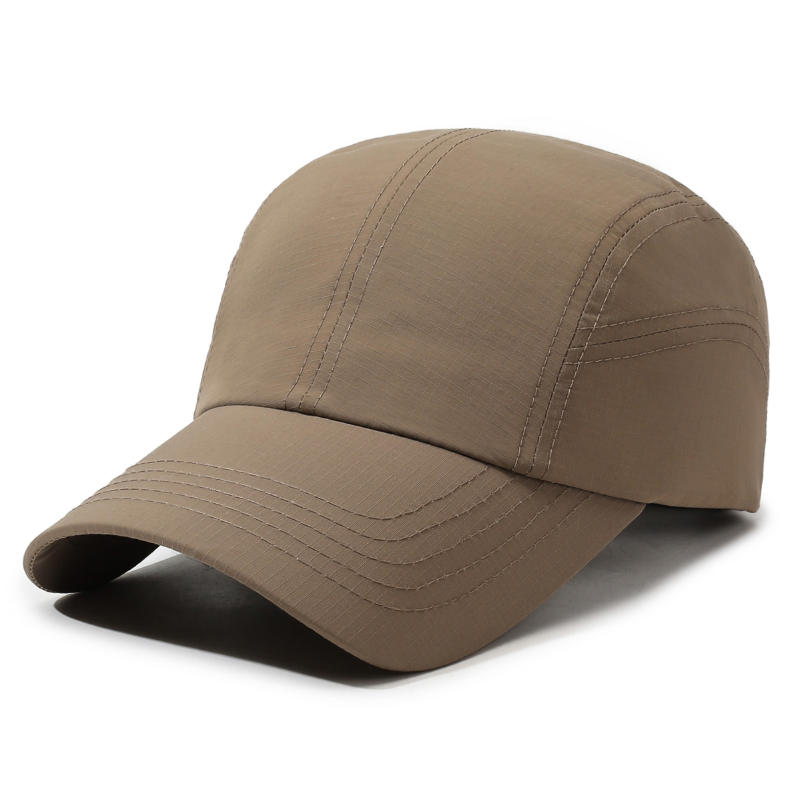 

Summer lightweight breathable sports baseball cap, sun protection hat, outdoor fishing hat, casual Adjustable шоколадний