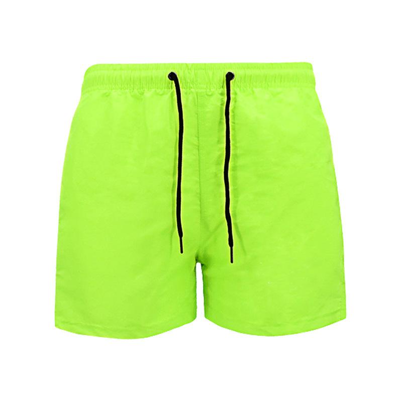 Summer Men's Casual Sports Shorts Solid Color Lace Up Mid Waist Beach Pants Men's Plus Size Shorts Men’s
