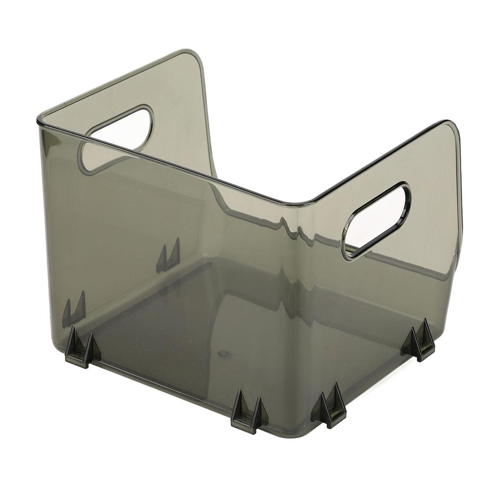 Storage Holder Transparent Stackable Design Waterproof Dustproof Double Handles PET Storage Container
