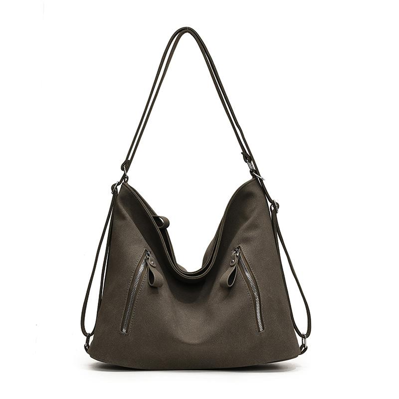 

Textured retro backpack women s bag new autumn and winter fashion casual tote bag textured commuter messenger bag tide