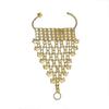 Exotic Ethnic Style Finger Bracelet Thai Hollow Geometric Bracelet Golden Tassels Bracelet  Wedding