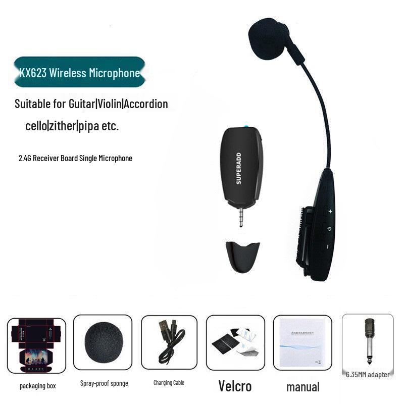 

SUPERADD Wireless Accordion Microphone: Professional Noise Reduction & High Fidelity Pickup