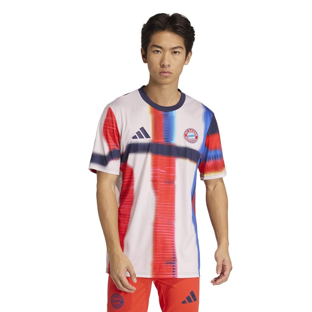 adidas Mens FC Bayern Munich Short-Sleeved T-Shirt