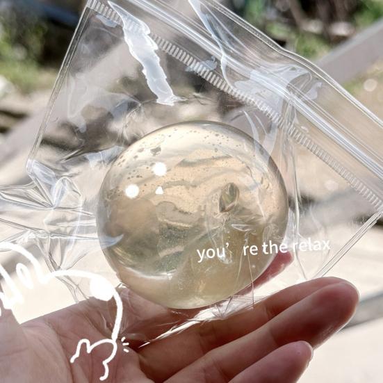 Shapeable Squeeze Ball Toy Anxiety Relief DIY Moldable Stress Ball Soft Stretchy Transparent Ball Sensory Fidget Toy Party