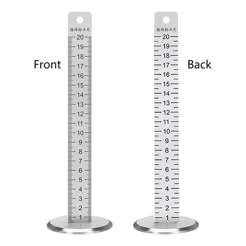 A96I-Equal Height Ruler Positioning Horizontal Ruler Metal Tile Tool Lay Floor Tile Tool For Bricklayer