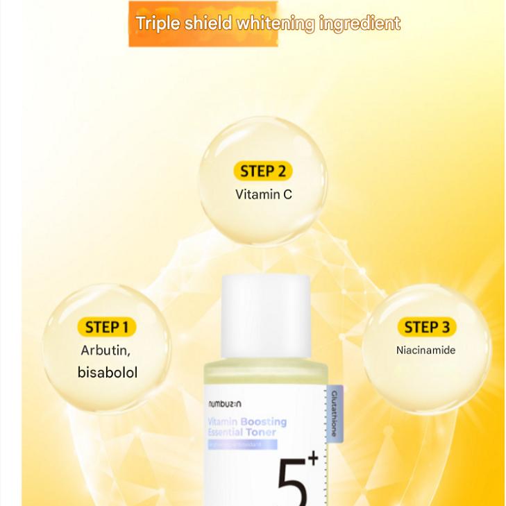 NUMBUZIN Nein. 5 Glutathione C Vita SAP Essential Toner Stumpfes Hautbild Sommersprossen Unreinheiten Texturverfeinernder Toner, 200ml, 2 Stück