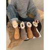 Snow Boots Fleece Warm Cotton Shoes Retro Mori Birkenstocks Fleece Casual Short Boots