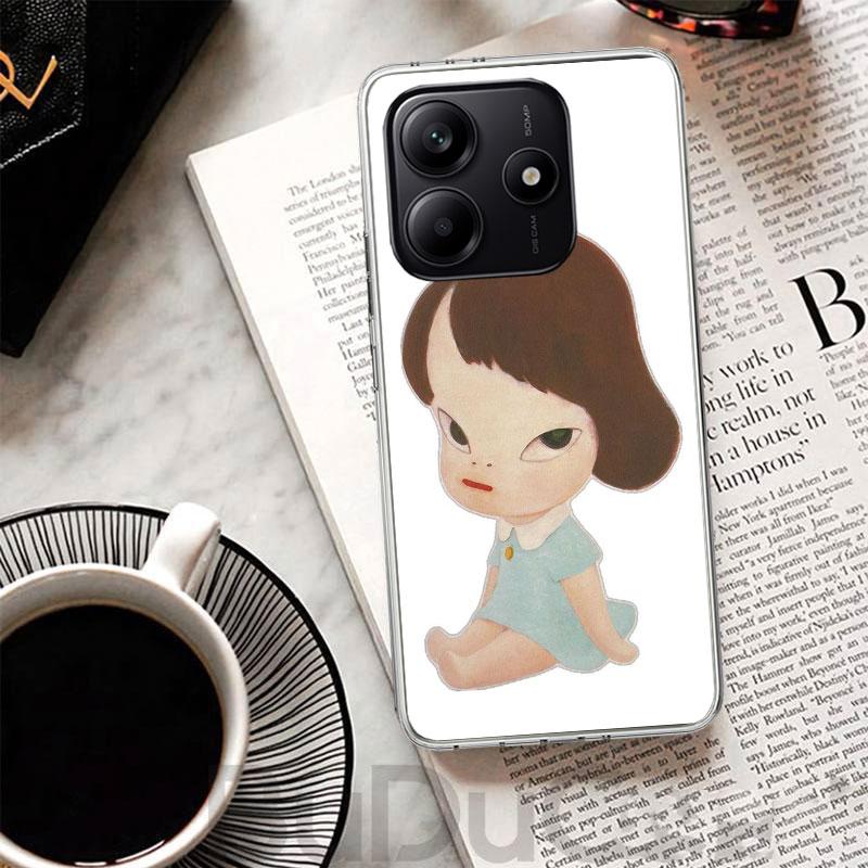 

Y-Yoshitomo Nara Чехол для телефона Xiaomi Redmi Note 14 13 12S 12 11 Pro Plus 11S 10S 10 11E 11T + 9S 9 Печать Coque Redmi Note 14 5G