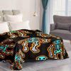 Witty Skeleton Humor Blanket Reversible Flannel Throw for Edgy Decor AllSeason Comfort Playful Spooky Gift