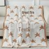 LISM Snowflake Star Pattern Holiday Throw Blanket
