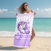 1Pc Purple Unicorn Dreams Beach Towel Microfiber Beach Towel Thin Absorbent For Beach Swimming Yoga Bath Sports 0917124