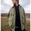 Li Ning CF Su Series Solid Color Single-Breasted Long Sleeve Cotton Jacket Men Jacket Black AJMT239-2