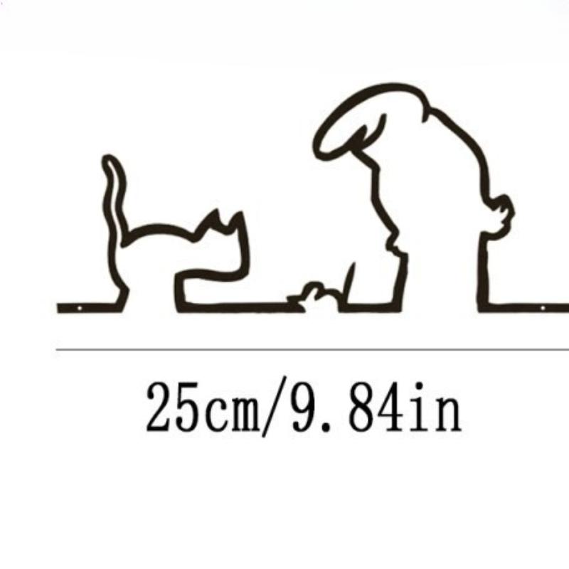 

1 шт. Металлический декор для стен, Установите самостоятельно - с отверстиями, Декор для дома на тему мультфильмов, Настенное искусство, Забавный минималистичный лайн-арт