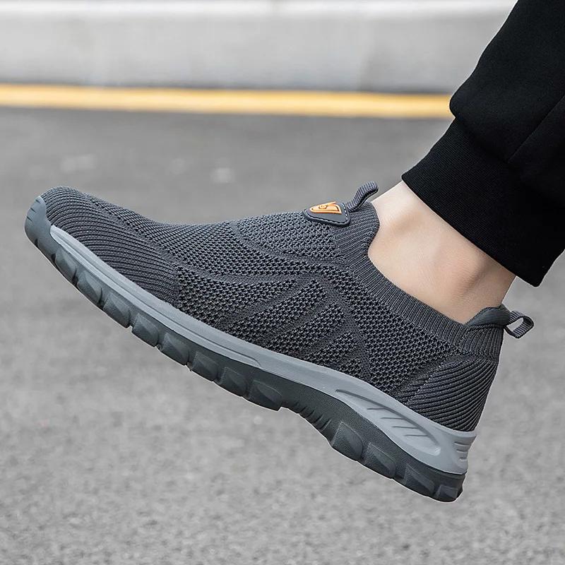 Women's Ladies Shoes Breathable- Flying Woven Slip-On Sneakers- Woman 2025 Sneakers Anti Slip- Fly Woven Shoes for One Foot -Men