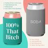 Sassy, Waterproof 100% That Turquoise Can Cooler. Durable Neoprene Beer, Soda, Water, or Other Beverage Sleeve. Novelty Drink Coolie is a Great Party