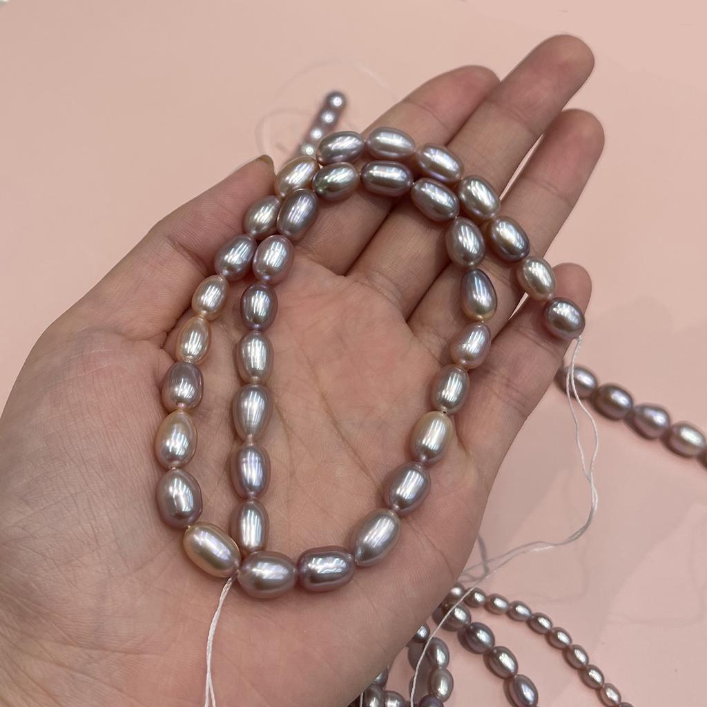 1 String AAA Natural Purple Freshwater Rice Pearls Multi Sizes, 36cm Strand, High Quality Craft Beads for Custom Handmade Jewellery Making
