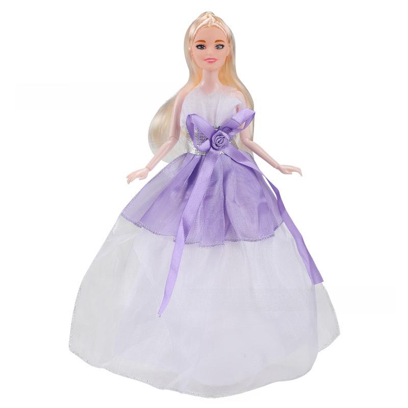 

Кукла 30 см Свадебное платье с аксессуарами - Подходит для куклы Барби 11,5 дюймов, Вечернее платье, Наряд из 6 предметов HS05-13 (Half Package)