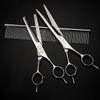 Pet Grooming Scissors Kit Stainless Steel Straight Thinning Shear Non‑jamming Trimming Tool for Dogs Cats