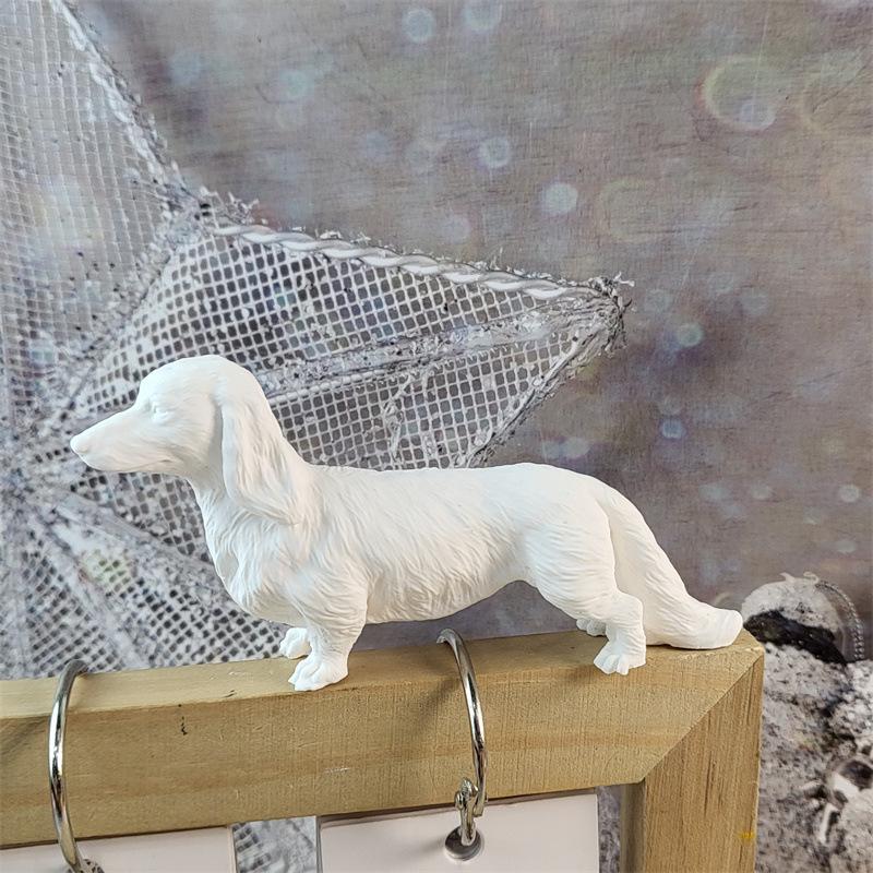 Sausage dog animal candle silicone mold cute dog epoxy resin silicone mould home decor ornament dog concrete cement gypsum molds
