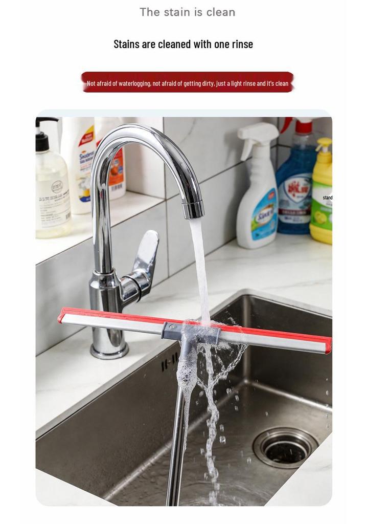 Retractable Bathroom Floor Squeegee & Glass Wiper Magic Broom