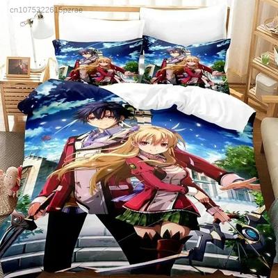 Anime Legend Of Heroes Bedding Set Duvet Cover Bed Set Quilt Cover Pillowcase Comforter King Queen Size Boys Adult Bedding Set A