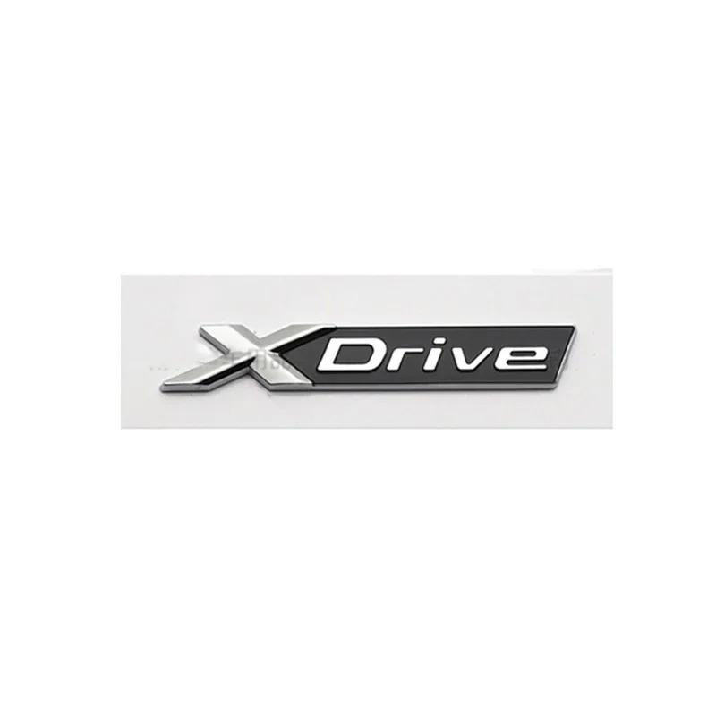 ABS Car Rear Trunk Letters Emblem Badge Fender Side Sticker For BMW XDRIVE SDRIVE 3 5 Series X3 X5 M3 M5 E46 E90 E83 F20 F30