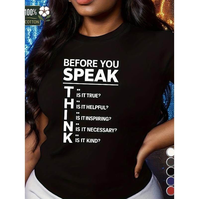 

European size Fashionable Women s T-Shirt 4XL чорний