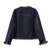 Jeans Jacket - New Style Women's Spring-autumn Casual Round-neck Jacket Top