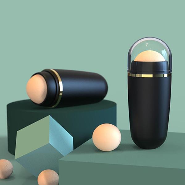 2 stücke Vulkanischen Stein Öl-absorbieren Roller Ball Gesicht Entfetten Schönheit Massage Vulkanischen Stein Gesicht Entfetten Rolling Ball Feuer Reinigt Poren