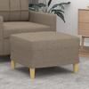 Day and Night - Day and Night Taupe Gray Fabric Footstool 60x50x41 Cm