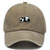 Baseball Cap Vintage Distressed Unisex Corduroy Dad Hats Panda Embroidery Washed Cotton Casual Outdoor Sports Snapback Sun Hat