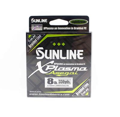 Sunline Filo Trecciato Asegai Xplasma 330yds P.E 0.8 8lb Verde Chiaro (6728)