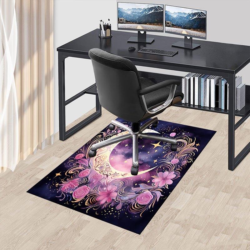 """Verzauberter Halbmond Wandkunst""": Himmlische Fantasy Dekoration"Büromatte Heimdekoration Bürostuhl Teppich für Büro ph20