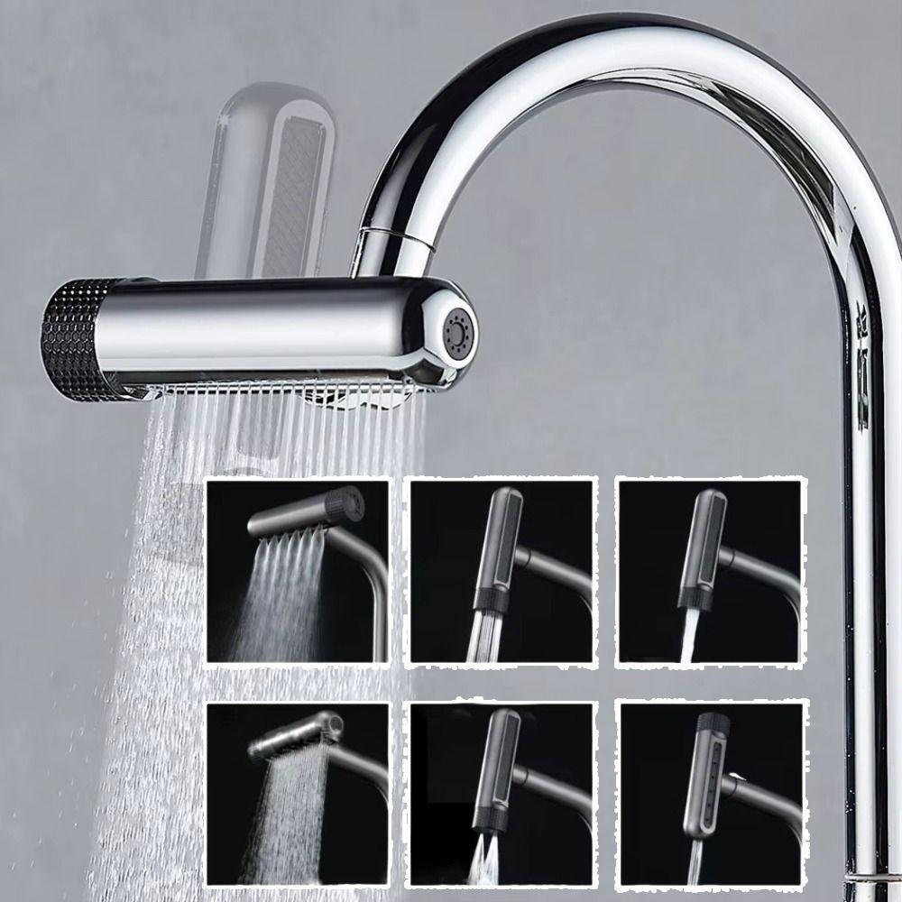 Water Saving Swivel Waterfall Faucet 360° Rotating Water Tap Extender Bathroom