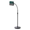 Sanwa Direct iPad Tablet Floor Height Adjustable Flexible Stand, 133-185cm, Height, Angle, Rotating, Arm, 100-MR140