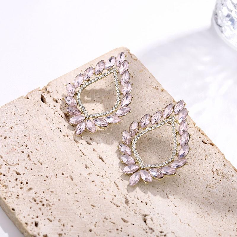 Elegant Geometric Alloy Dangle Earrings For Women With Vintage Style For Evening Wear
